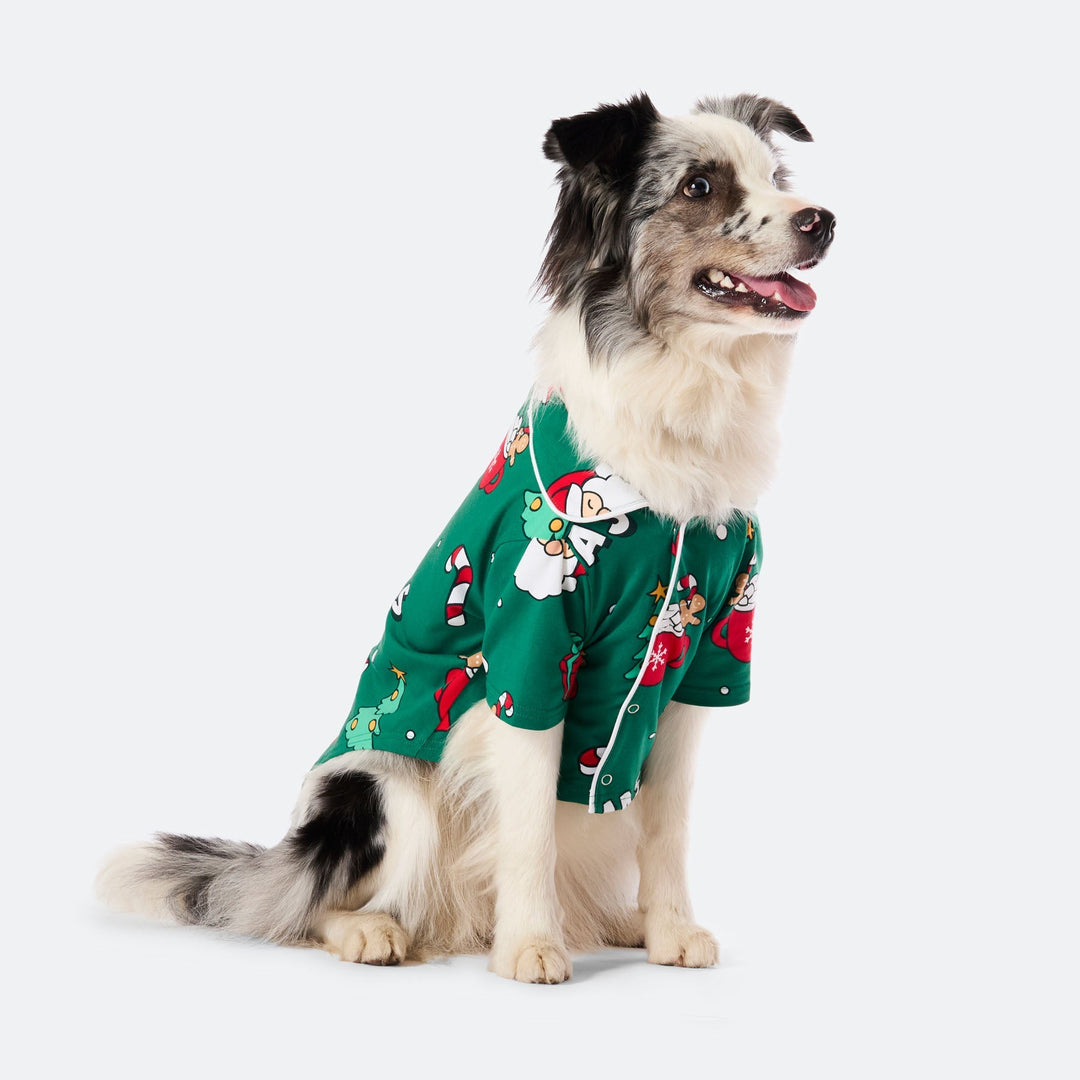 Xmas Grön Julpyjamas Till Hund