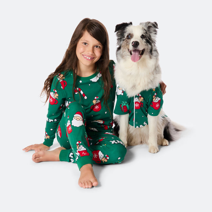 Xmas Grön Julpyjamas Till Hund