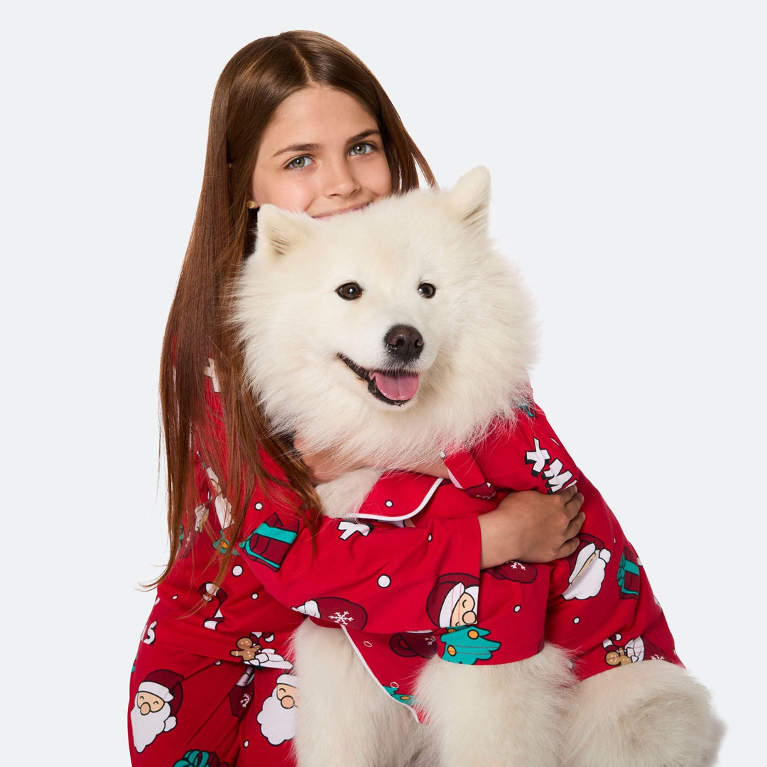 Xmas Röd Julpyjamas Barn