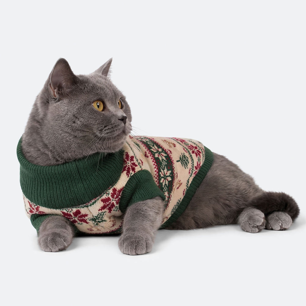Retro Julgran Jultröja Till Katt