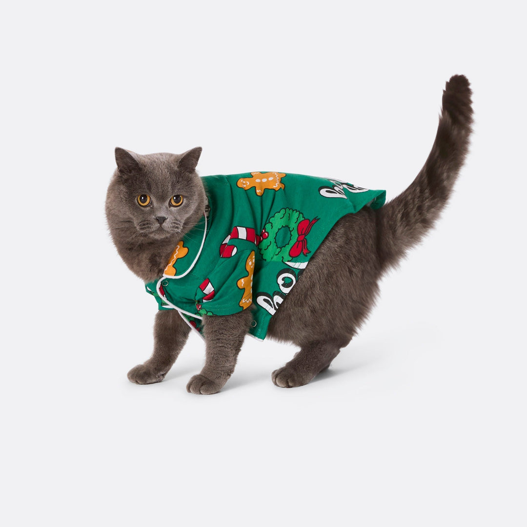Hohoho Grön Julpyjamas Familj