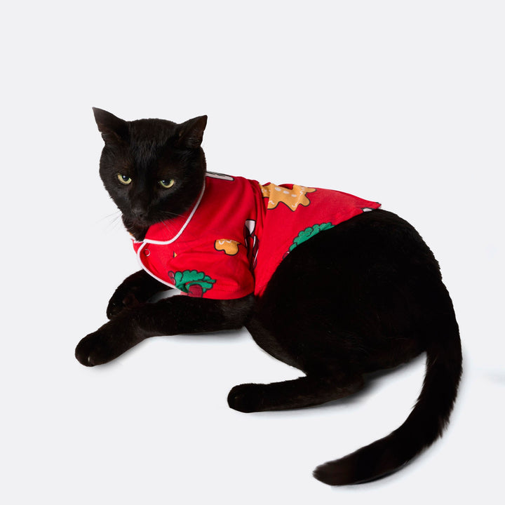 Hohoho Röd Julpyjamas Till Katt