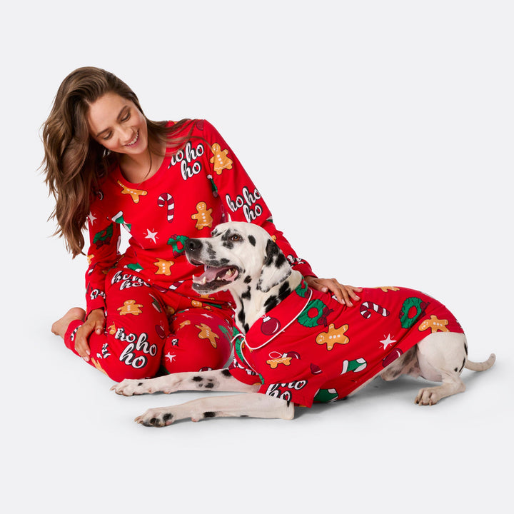 Hohoho Röd Julpyjamas Till Hund