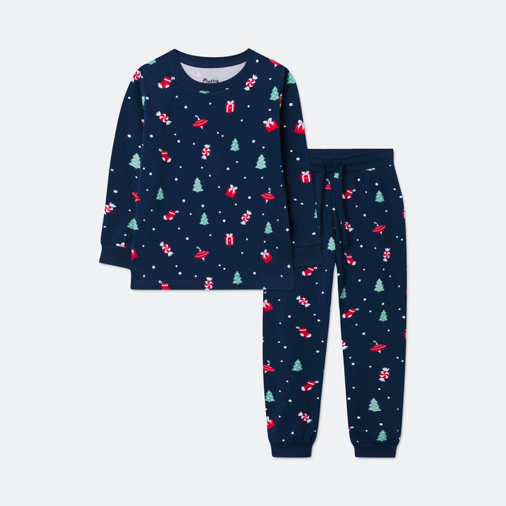 Julpynt Blå Julpyjamas Barn