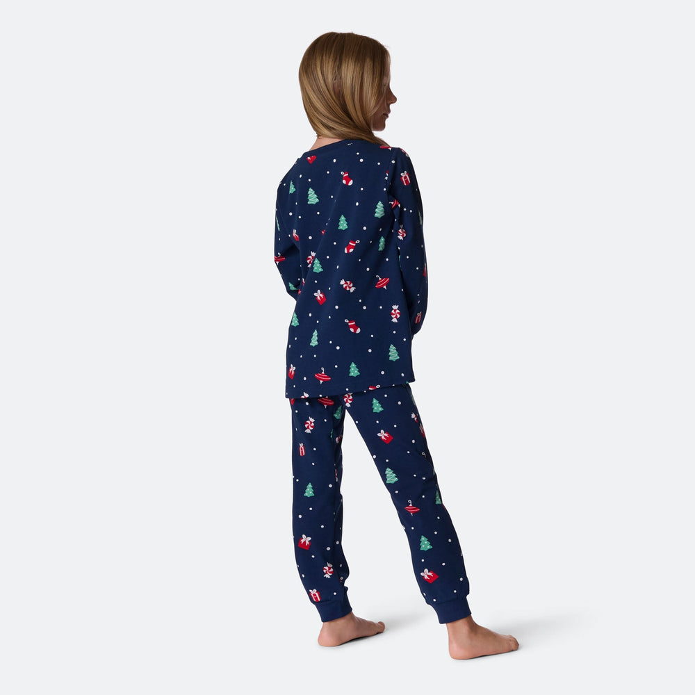 Julpynt Blå Julpyjamas Barn