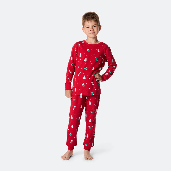 Julpynt Röd Julpyjamas Barn