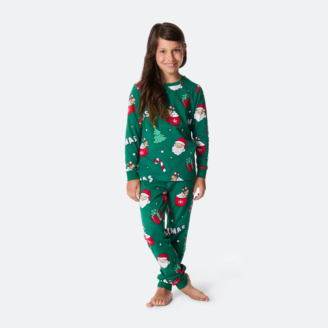 Xmas Grön Julpyjamas Barn