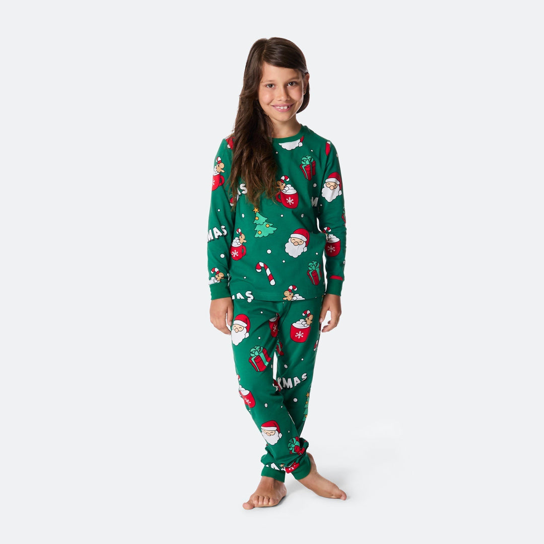 Xmas Grön Julpyjamas Barn