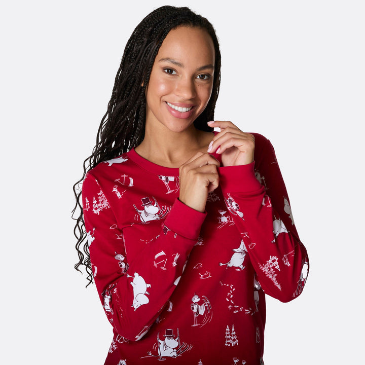 Mumin Julpyjamas Familj