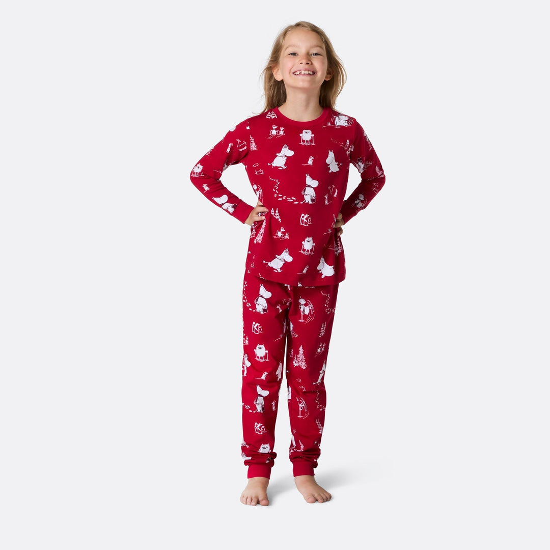 Mumin Julpyjamas Familj