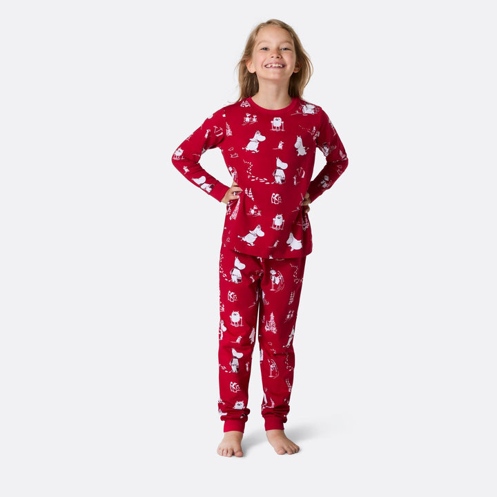 Mumin Julpyjamas Familj