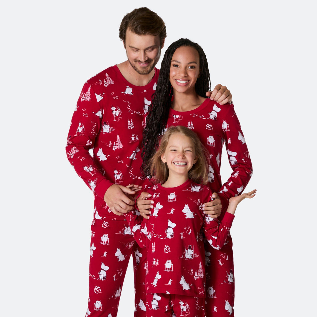 Mumin Julpyjamas Familj