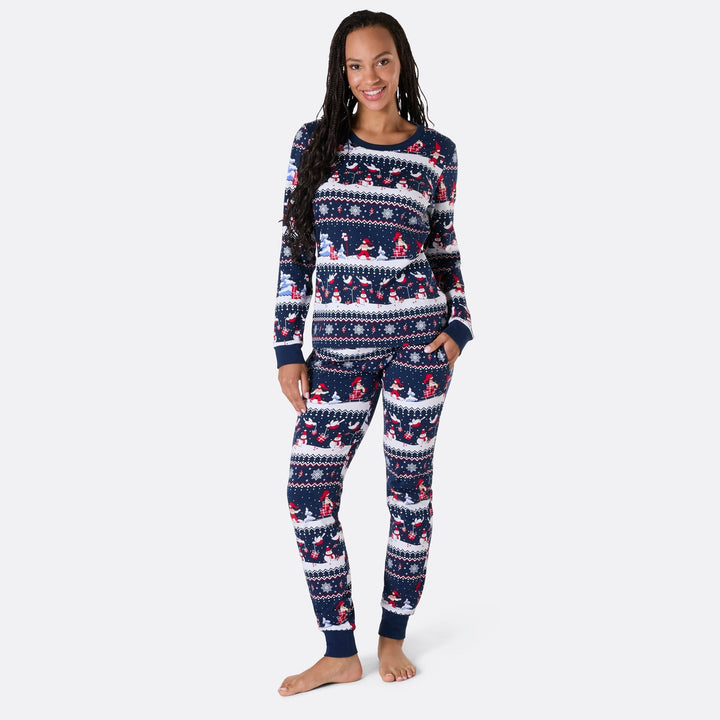 Jullandskap Julpyjamas Familj