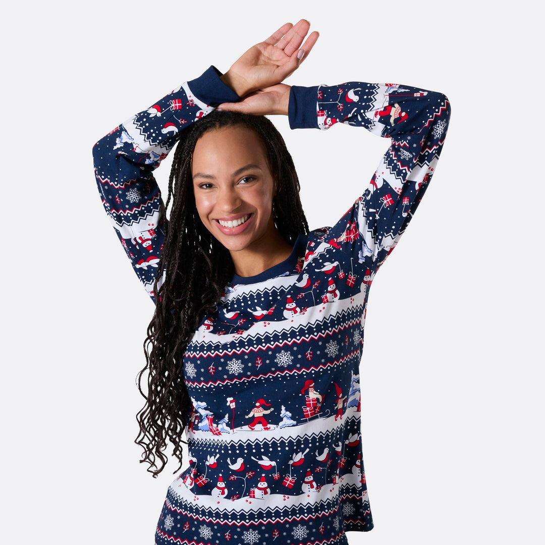 Jullandskap Julpyjamas Familj