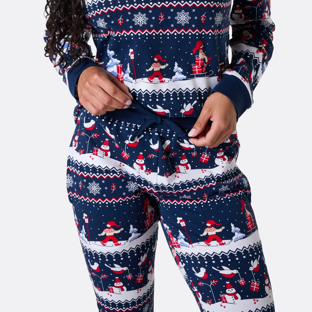 Jullandskap Julpyjamas Familj