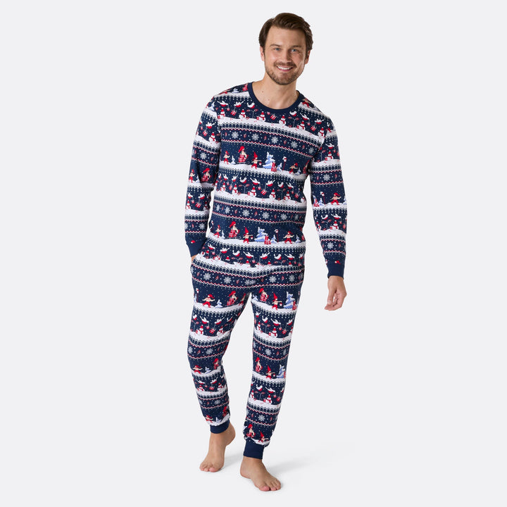 Jullandskap Julpyjamas Familj