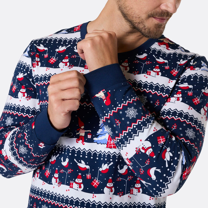 Jullandskap Julpyjamas Familj