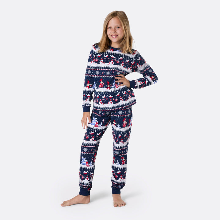 Jullandskap Julpyjamas Familj