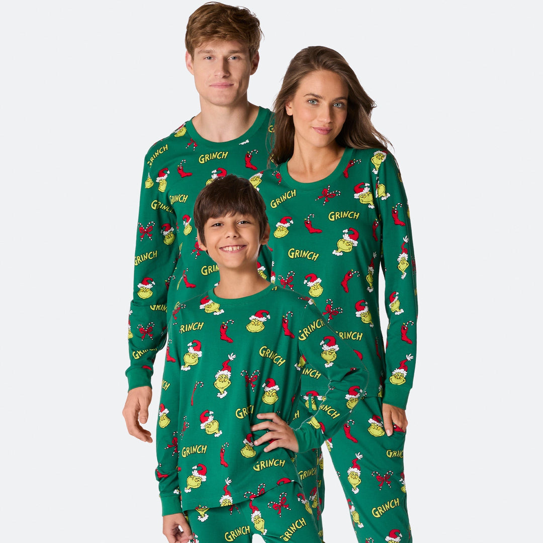 Grinchen Julpyjamas Familj