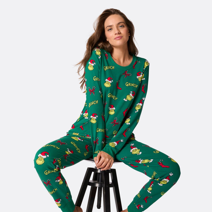 Grinchen Julpyjamas Familj