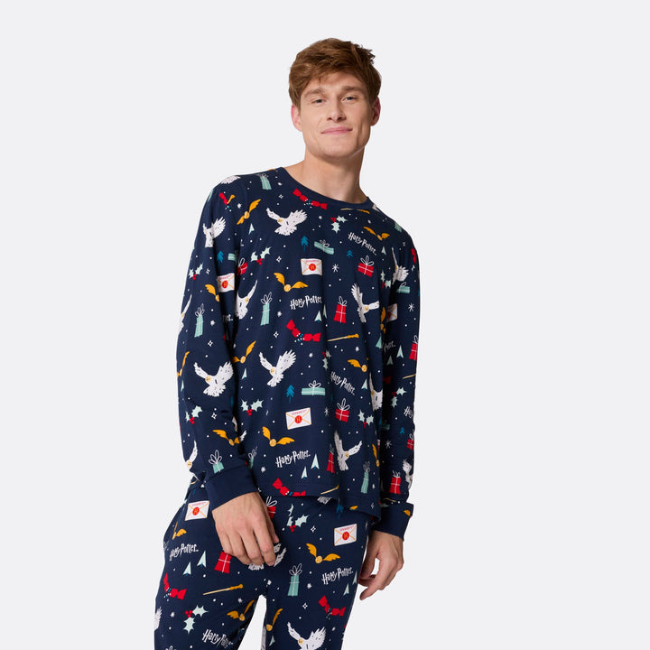 Harry Potter Blå Pyjamas Herr