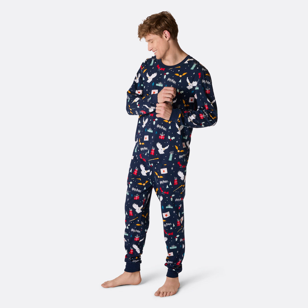 Harry Potter Blå Pyjamas Herr