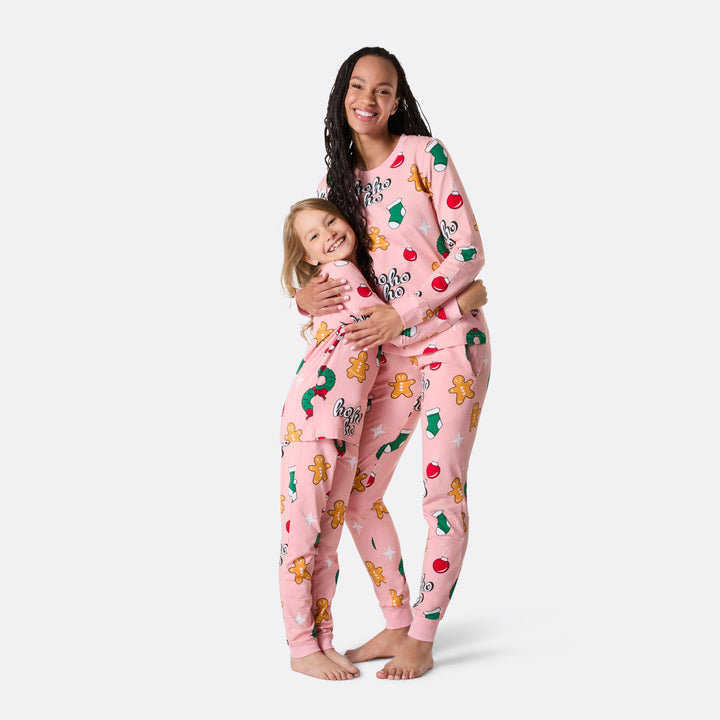 Hohoho Rosa Julpyjamas Barn