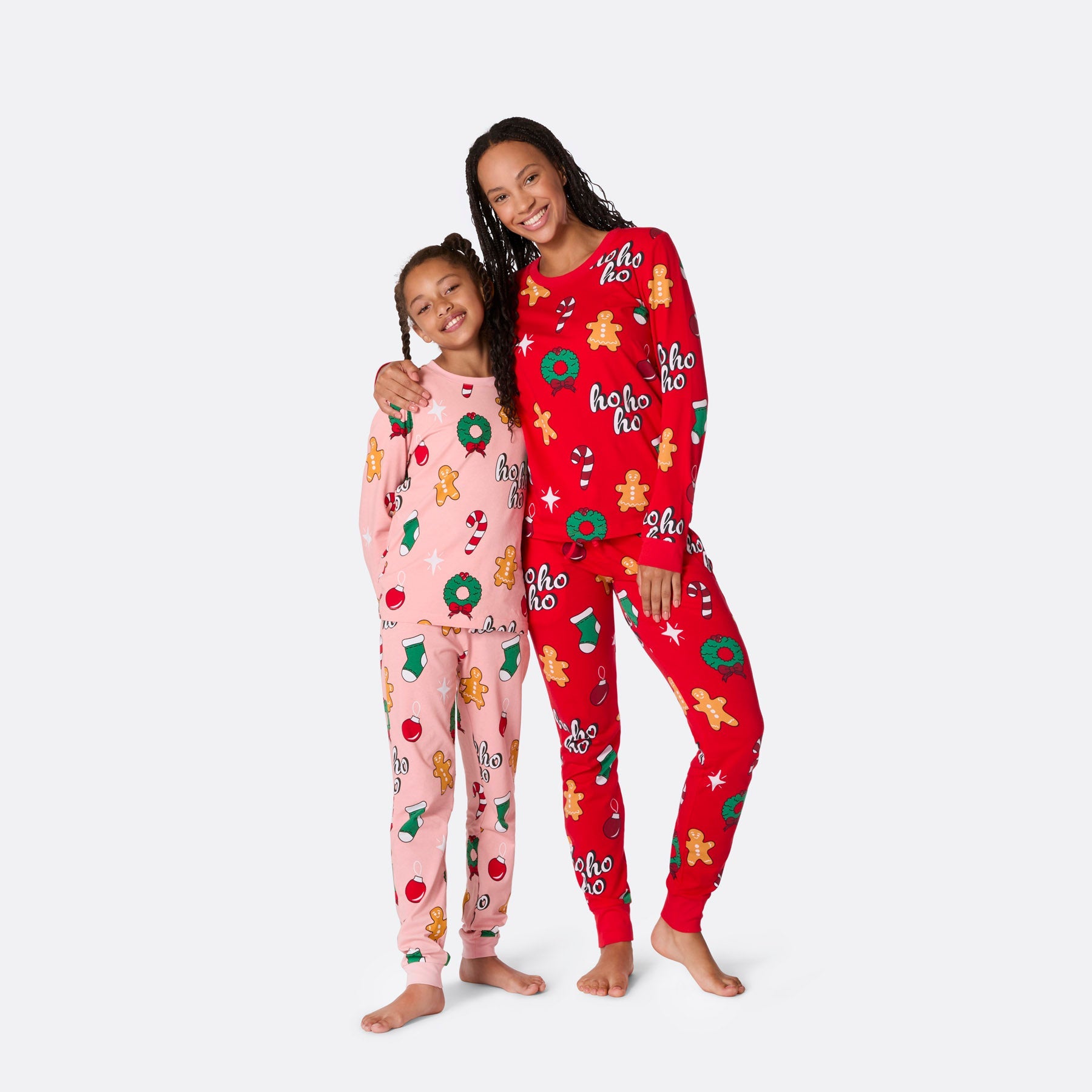 Hohoho Röd Julpyjamas Dam – SillySanta.se