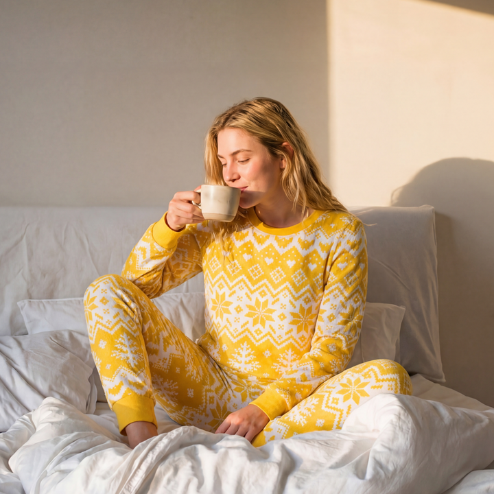 Stickmönster Påskpyjamas Dam