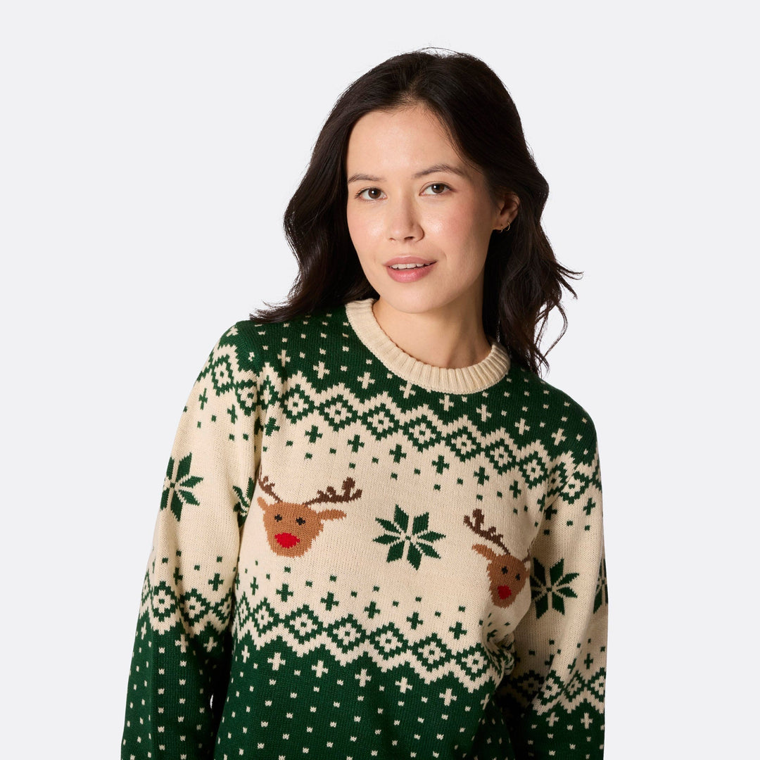 Retro Ren Grön Jultröjor till Hela Familjen