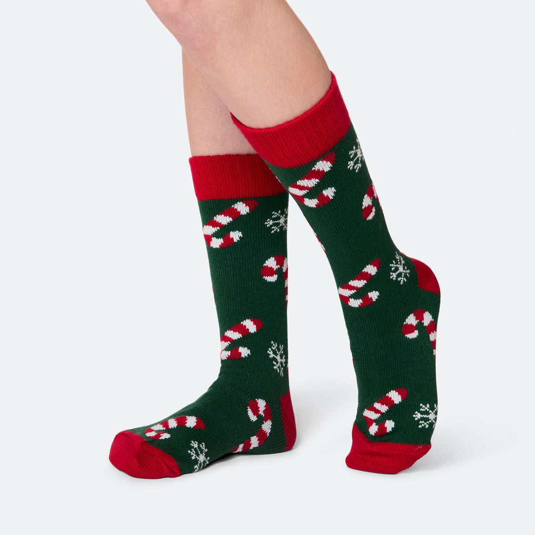 Polkagris Julstrumpor