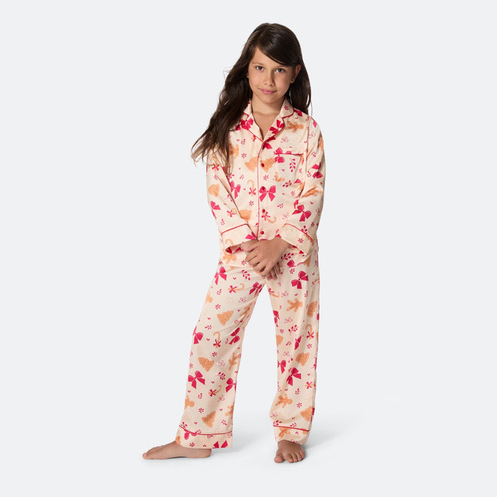 Pepparkaka Satin Julpyjamas Barn