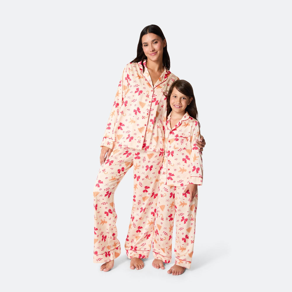 Pepparkaka Satin Julpyjamas Dam