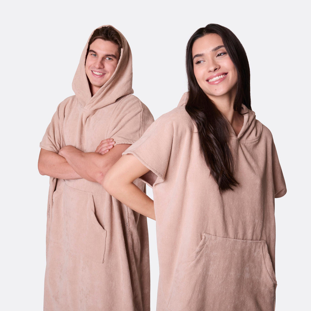 Beige Badponcho
