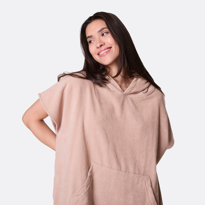 Beige Badponcho