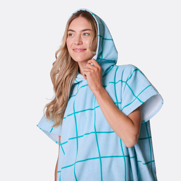 Blå Pool Badponcho