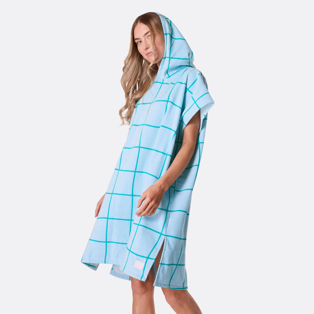 Blå Pool Badponcho