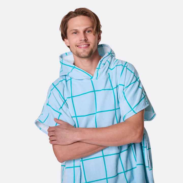 Blå Pool Badponcho