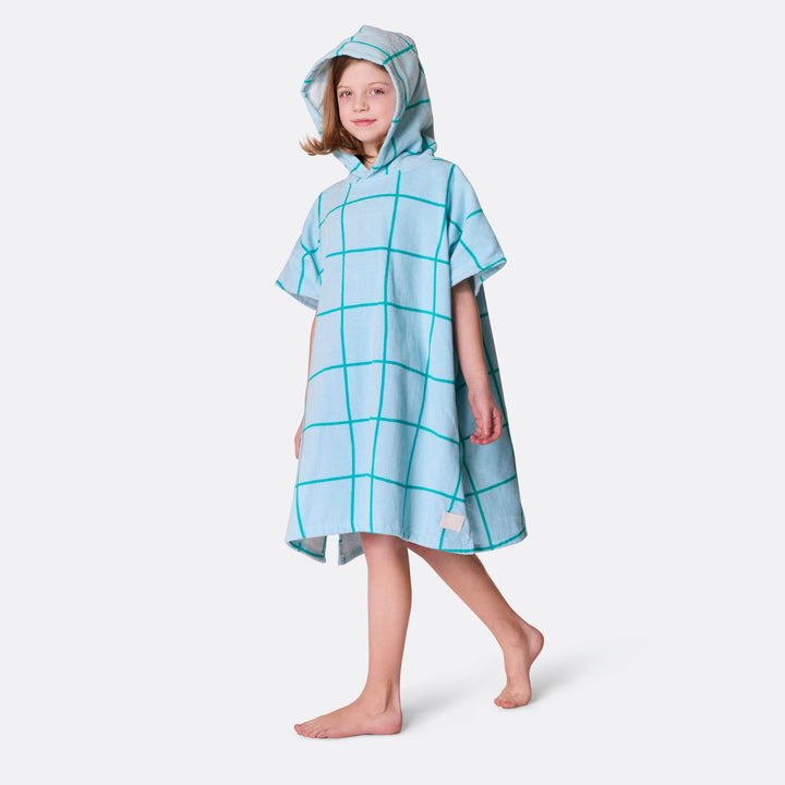 Blå Pool Badponcho Barn