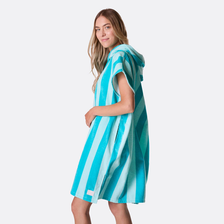 Korall Randig Badponcho