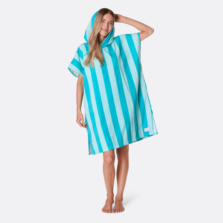 Korall Randig Badponcho