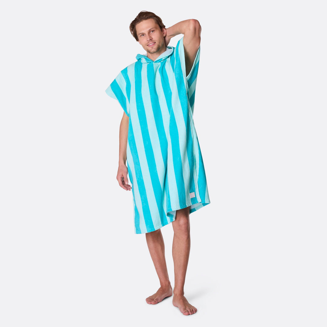 Korall Randig Badponcho