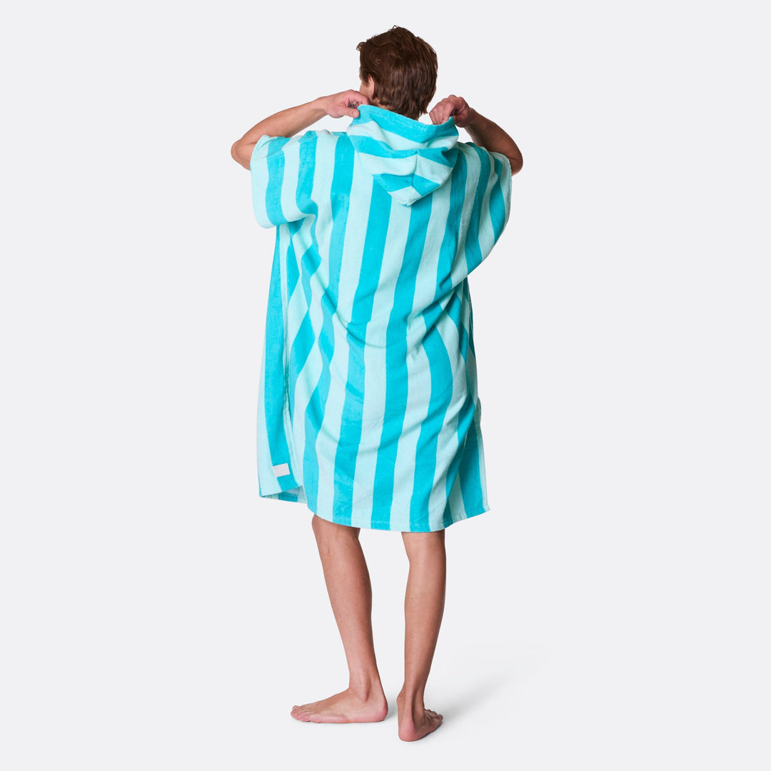 Korall Randig Badponcho