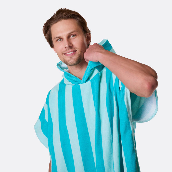 Korall Randig Badponcho