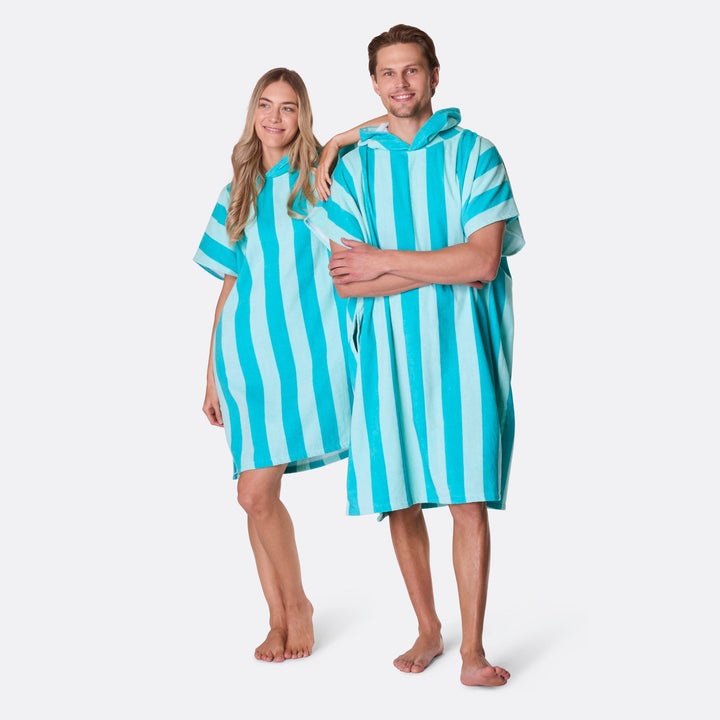 Korall Randig Badponcho