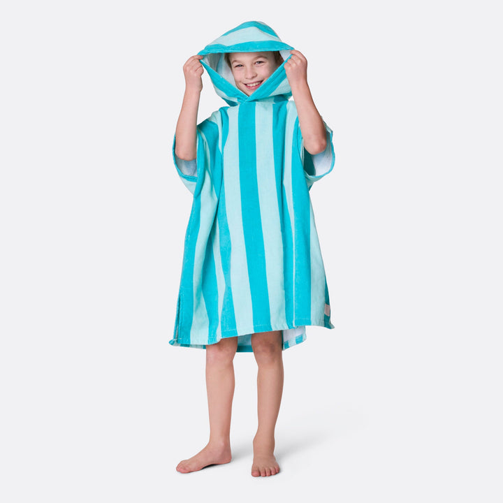 Korall Randig Badponcho Barn