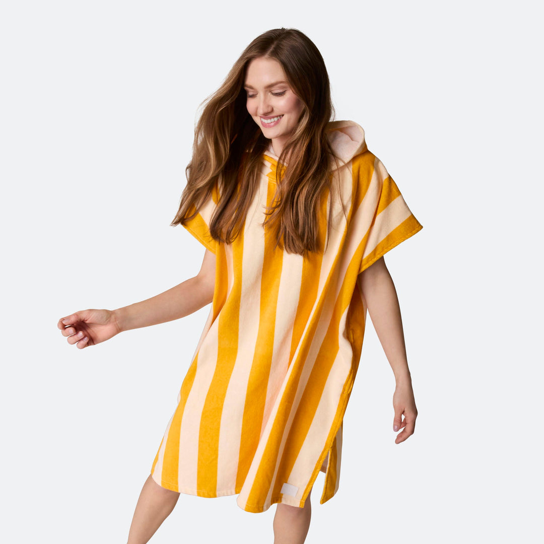 Randig Gul Badponcho