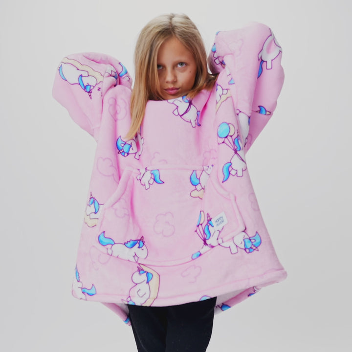 Enhörning HappyHoodie Barn