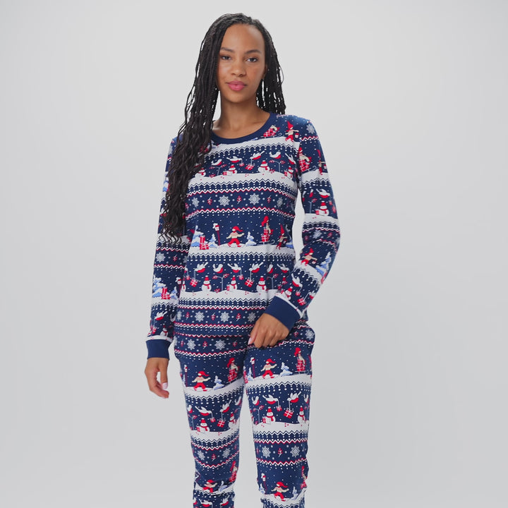 Jullandskap Julpyjamas Dam
