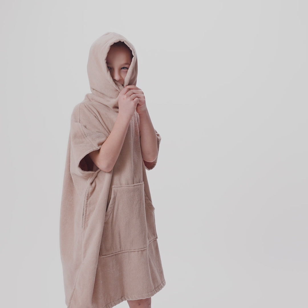 Beige Badponcho Barn